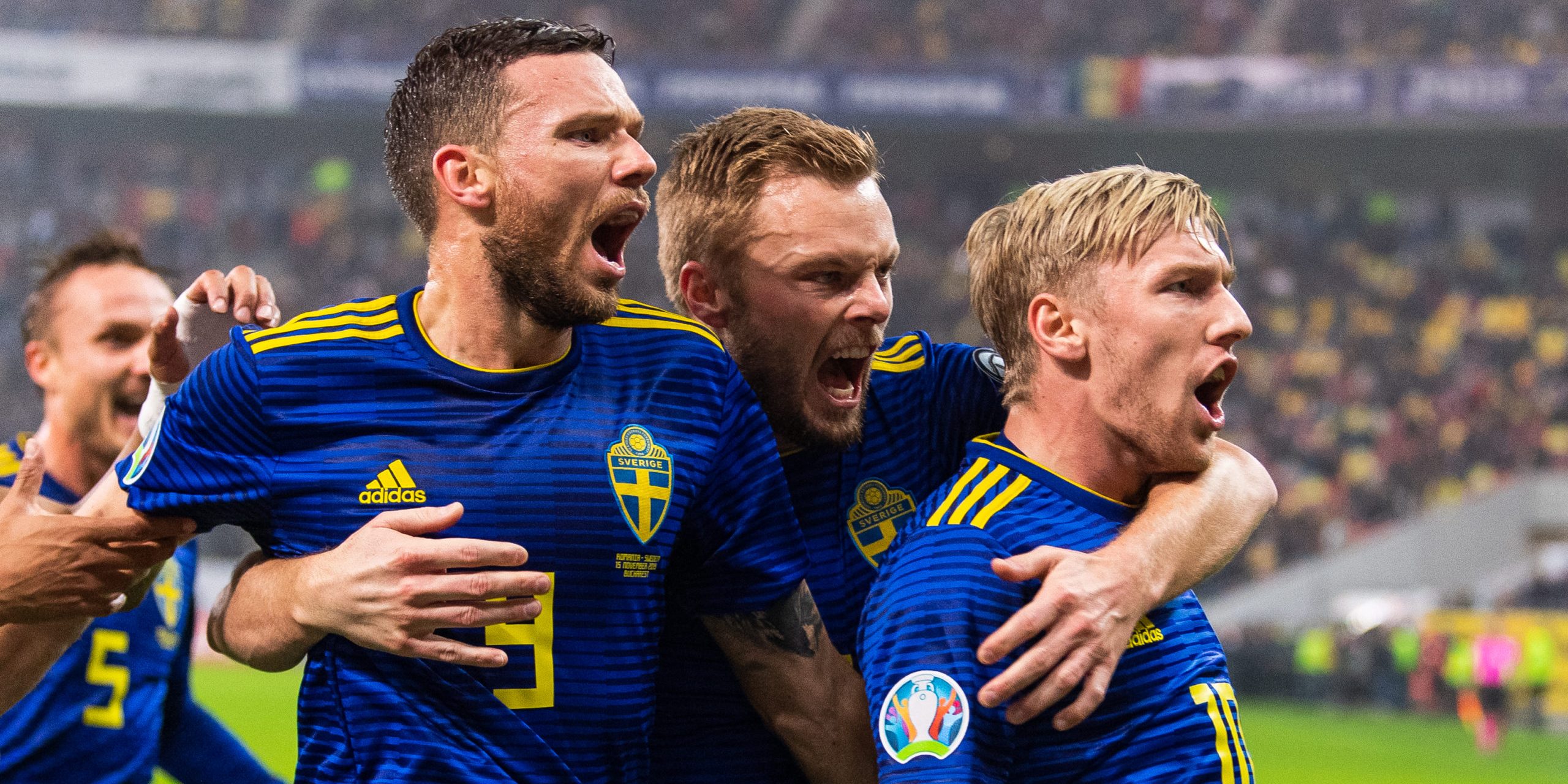 Marcus Berg, Sebastian Larsson and Emil Forsberg