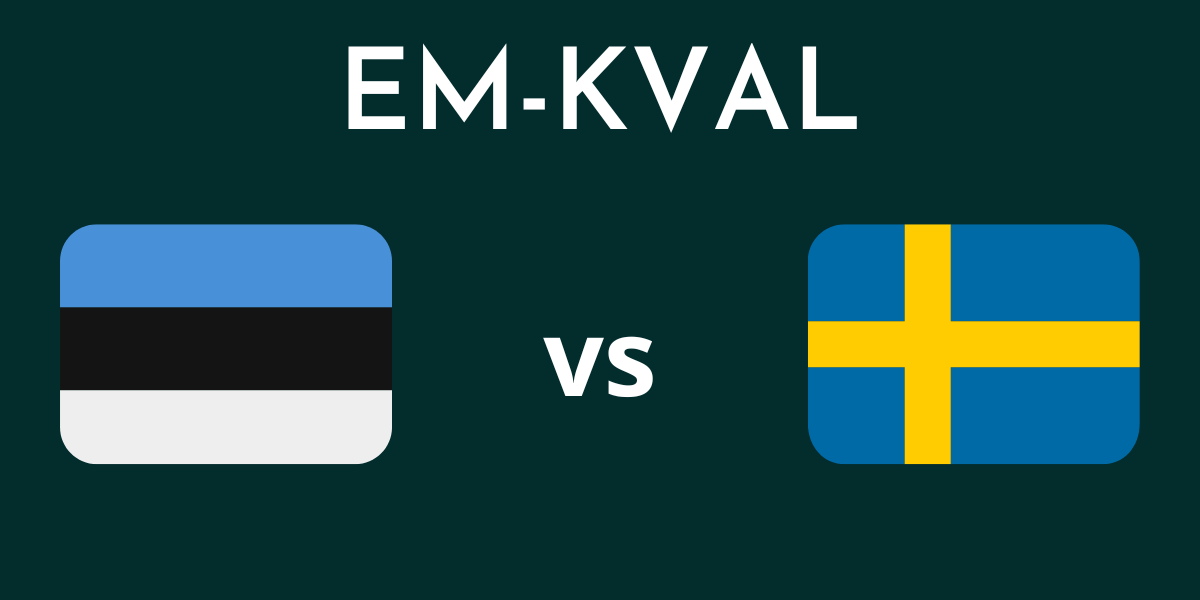 Estland mot Sverige EM-kval