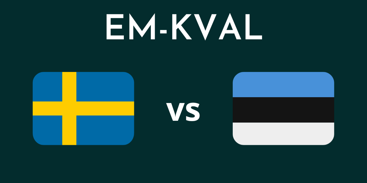 Sverige mot Estland EM-kval