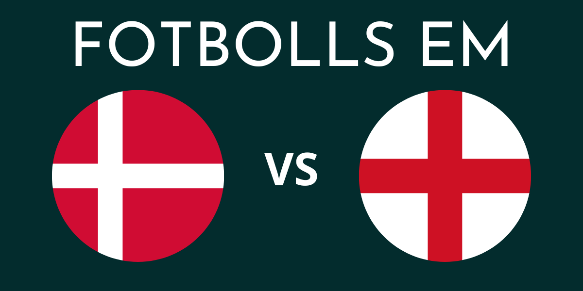 Danmark England fotbolls EM