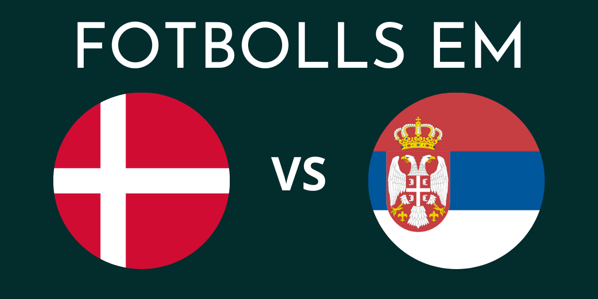 Danmark Serbien fotbolls EM
