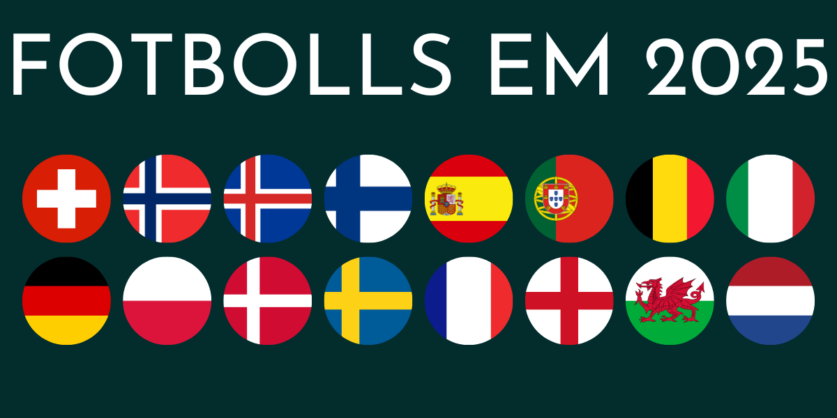 Fotbolls EM 2025 landslagstrupper