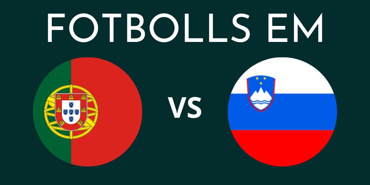 Portugal Slovenien fotbolls EM