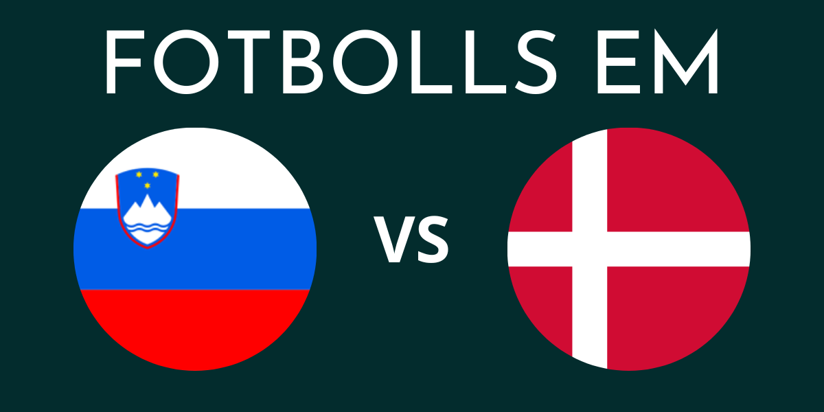 Slovenien Danmark fotbolls EM