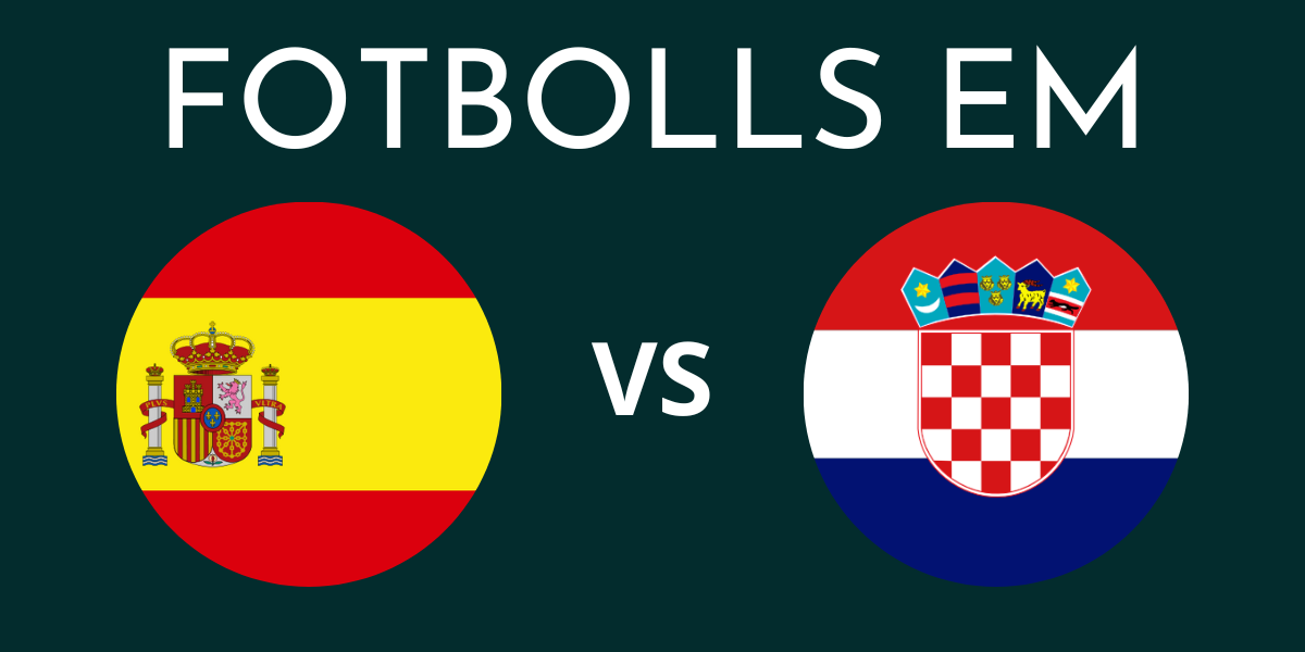 Spanien Kroatien fotbolls EM