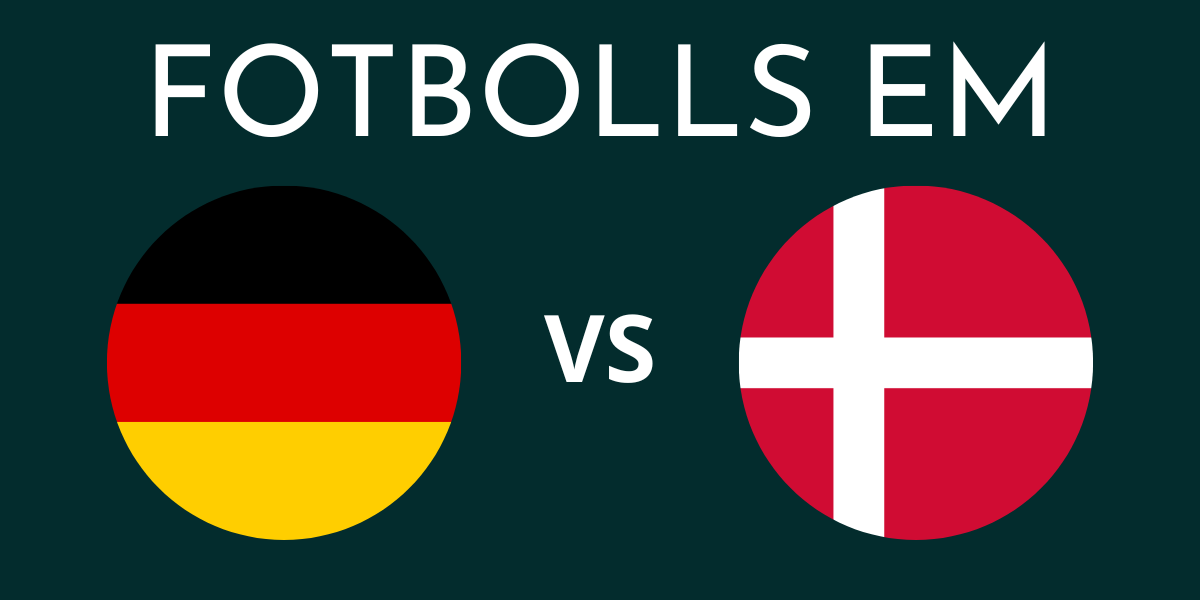 Tyskland Danmark fotbolls EM
