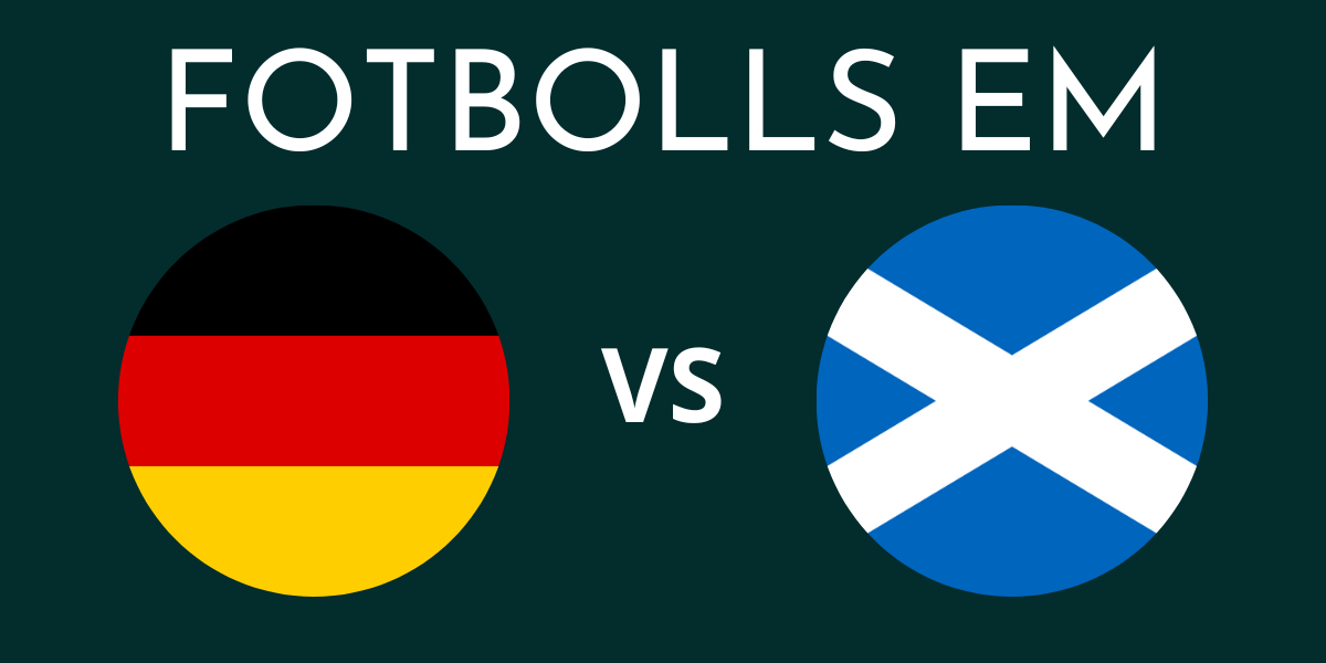 Tyskland Skottland fotbolls EM