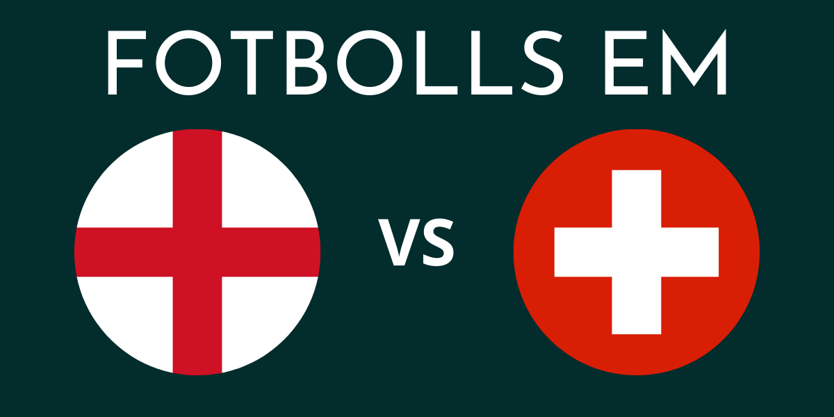 England Schweiz fotbolls EM