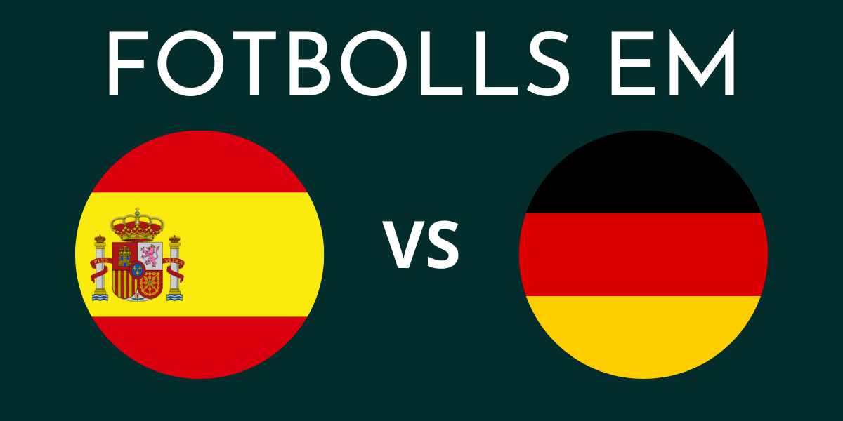 Spanien Tyskland fotbolls EM
