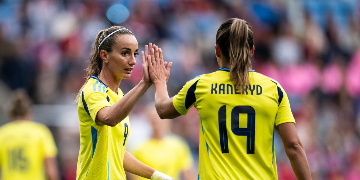 Sveriges startelva mot Danmark EM-premiären 2025