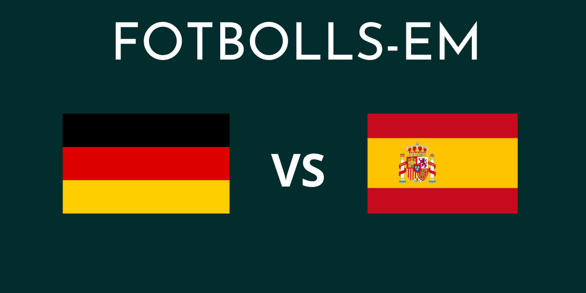 Tyskland mot Spanien fotbolls EM 2025