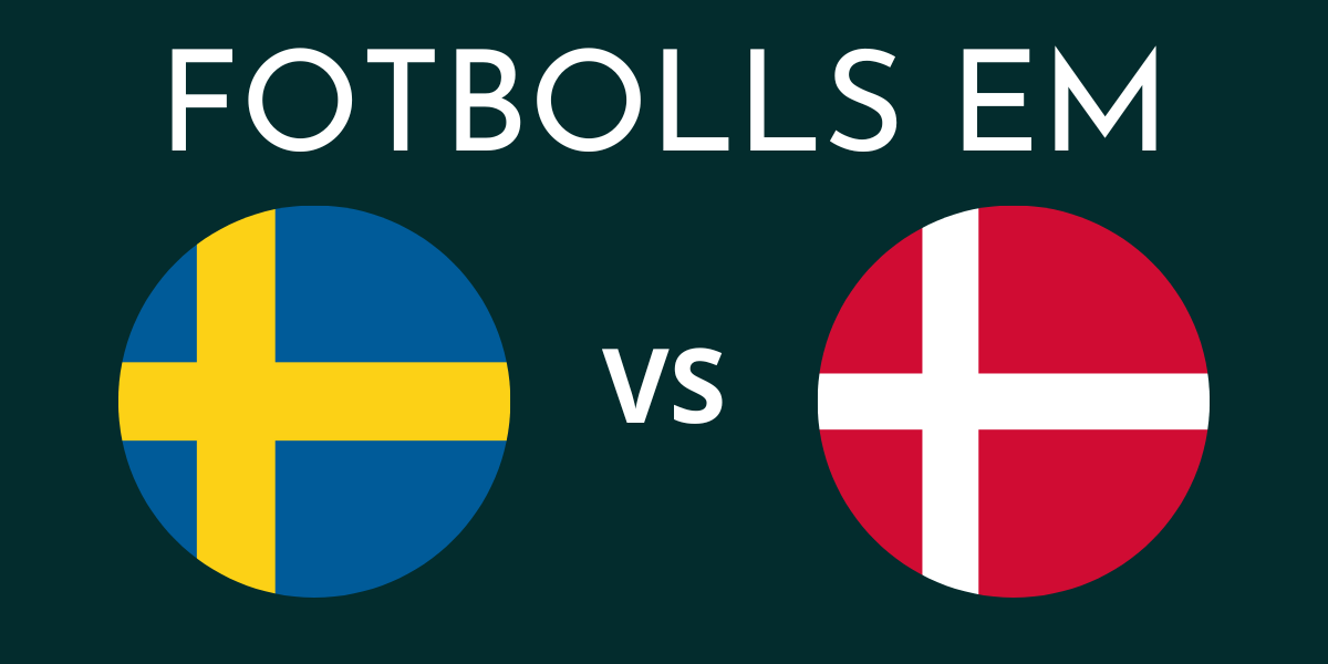 Fotbolls EM Sverige Danmark