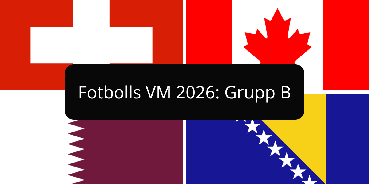 Fotbolls VM 2026 grupp B