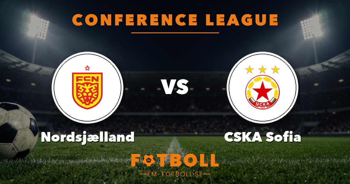 Conference League: Nordsjælland – CSKA Sofia. Grafik: EM-fotboll.se